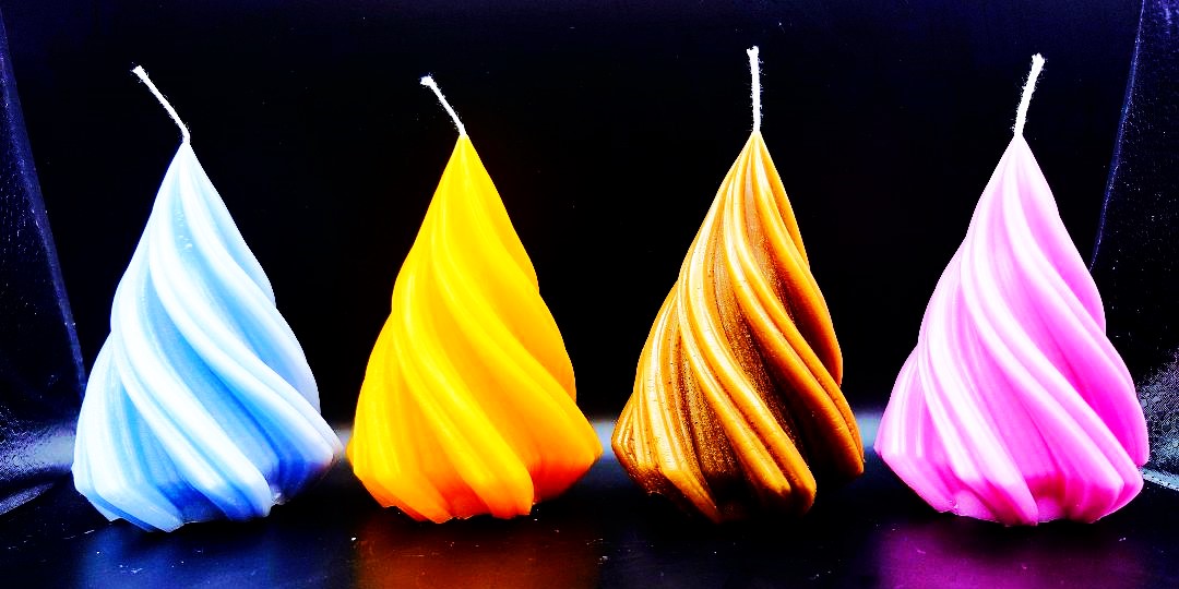 Spiral Christmas Tree Candle