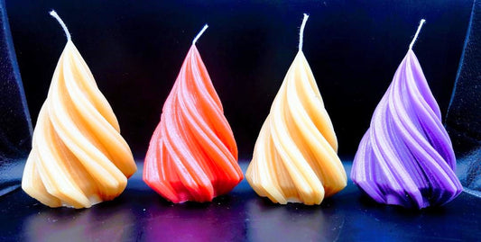 Spiral Christmas Tree Candle
